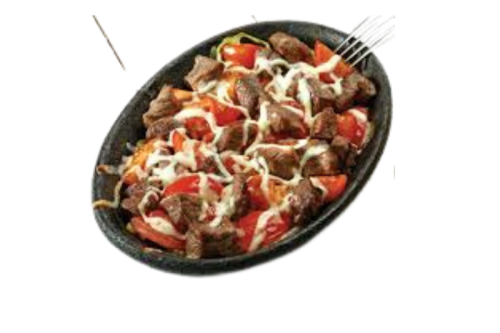 Kiremitte Et Şiş ( Kaşarlı - Sade )